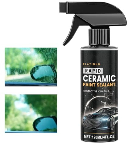 Scellant de peinture en céramique - Agent hydrophobe étanche, revêtement en verre | Traitement par étanche à usage quotidien de 120 ml pour la protection de pare-brise automobile Amélioration de l'out