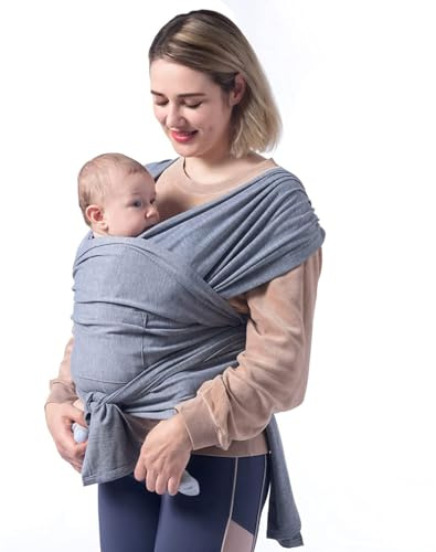Tragetuch Baby Neugeboren,Babytrage Neugeborene,Elastisches Tragetuch Neugeboren,Ergonomisches Baby Tragetuchs,Verstellbare Babytrage,Atmungsaktives Tragetuchs für Hände Frei,Freihändige Trage