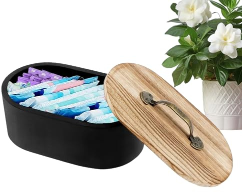 Stämpelhållare - trästämpel och stämpelförvaringsställ, badrumsdekorativa tillbehör för hårnålar kosmetisk bordsstyling kantonbord, svart, Se référer au descriptif, Se beskrivningen