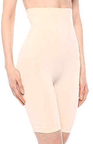 ESSENTIALS BY TUMMY TANK womens Seamless Waist Shaping Short Thigh Shapewear, Nude, 2X-3X US