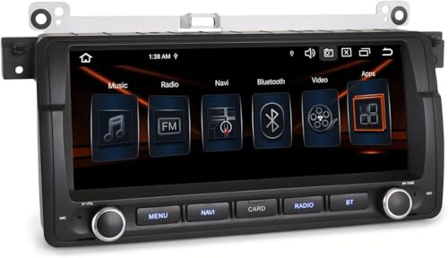 Erisin Android 16 8.8 Pulgadas 8-Core GPS Navegación Estéreo de Automóvil Reproductor para BMW Serie 3 E46 Rover 75 M3 MG ZT Soporte CarPlay Android Auto DSP BT WiFi DAB+ IPS Canbus 8 núcleos 4GB+64GB