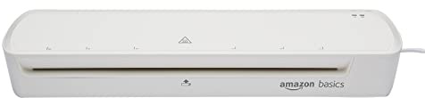 Amazon Basics Thermal Laminator, A3 Size, Includes 20 x Laminating Pouches, White