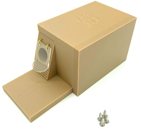 Großer Hummelklappenvorbau, Hummelklappe/Wachsmottensperre - Eingang Links, für Ihren Hummelkasten