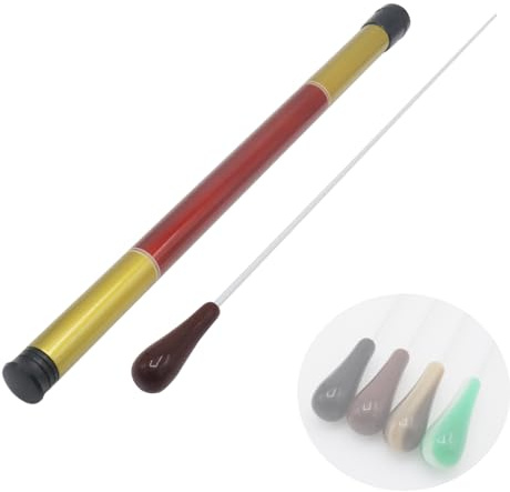 CashBeat 15 Inch Resin Handle Music Conducting Baton with Case, Lightweight Orchestra Conductor Baton for Choral Symphony Concert, Ideal for Music Directors, Singing Leaders & Band Conductors