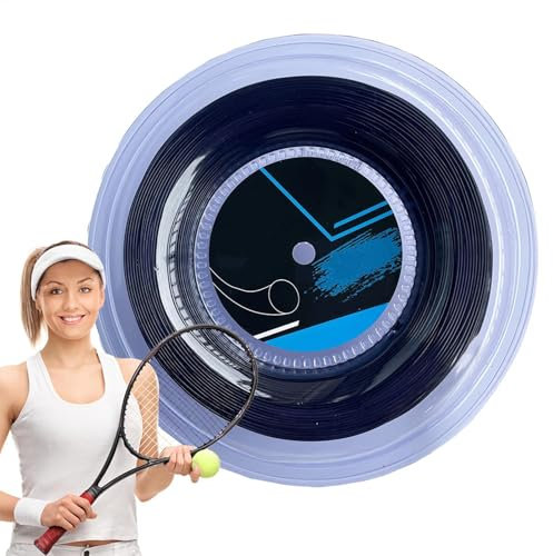 Cuerda de Tenis, 200 m de Alta Resistencia Que Absorbe los Golpes, Cuerda de Raqueta de Tenis Duradera para Juegos de Pelota, competición y Entrenamiento, tensión óptima, Elasticidad
