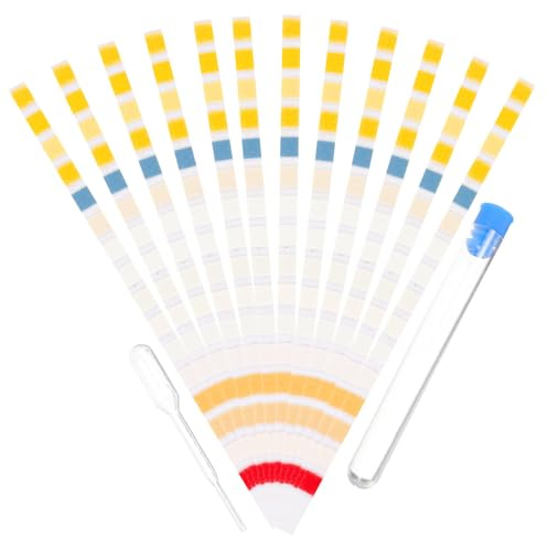 Anneome 50pezzi Strisce Reattive per Test Acqua Domestica per Test qualità Acqua Potabile Strisce per Analisi in Casa