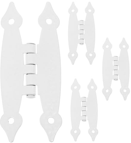 Alipis 4 Pezzi Cerniere per Mobili in Acciaio Bianco 89X37X12 MM Cerniere per Porte Residenziali a Cerniera Piatta per Armadi da Cucina Chiusura Silenziosa e Installazione a Incasso