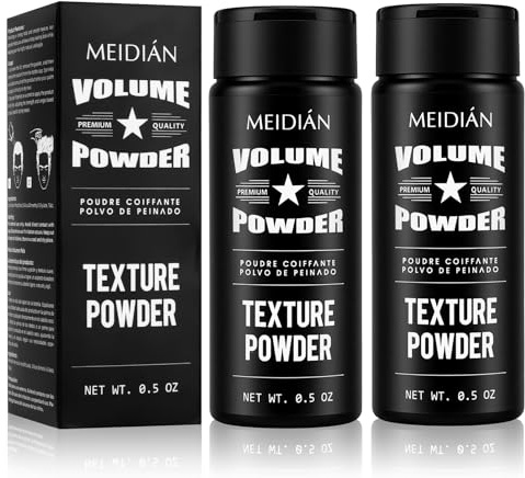 AOOHA Poudre Coiffante Cheveux 2 En 1, 2x14g Poudre Texturisante Cheveux, Poudre Volumisante pour Décollage Des Racines Sur Cheveux Secs Fixation Forte Ne colle pas Effet Mat Nature