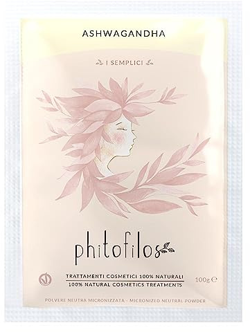 PHITOFILOS ASHWAGANDHA 100GR ANSIKT OCH HÅR KOPPLAD - HENNE MIKRONISERAD VEGANISK MIKOLO