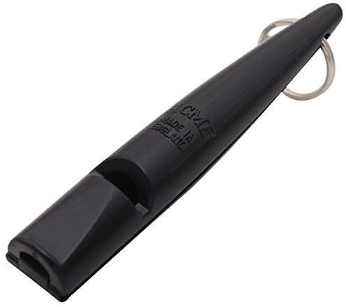 ACME Hundepfeife No. 210,5 mit Anleitung - Das Original aus England: laut und weitreichend (Black)