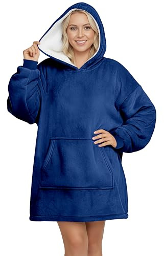 Love My Fashions® Oversized Blanket Hoodie Ultra Soft Sherpa Fleece Wearable Throw Giant Sweatshirt Comfortable Oodie Blanket For Women And Men