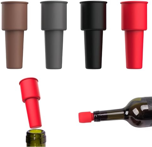 Goiern 12 Stück Flaschenverschluss Wein bunt,sektflaschenverschluss,flaschenverschluss silikon,sektverschluss,weinverschluss,Wine Stopper Geschenke für Weinliebhaber