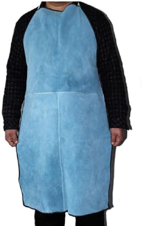 Supertool Leather Welding Apron, Heavy Duty Cowhide, Blue, 60 * 95cm, Unisex-Adults, Welding, Grinding, Woodworking