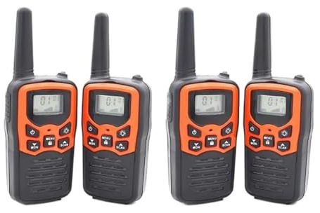 Walkie-talkies For Vuxna, Långdistansradio Med Tvåvägsfunktion, Upp Till 8 Km Räckvidd I Öppet Fält, 22 Kanaler, FRS/GMRS Klar RöStöVerföRing(4PCS)
