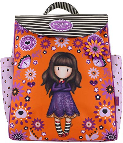 Santoro Gorjuss Mädchen Mochila Bolsillos Tagesrucksack, Orange (Naranja)