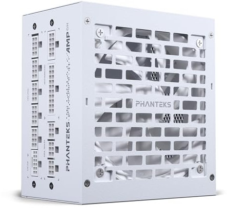 Phanteks AMP GH 850W PC-Netzteil Weiß, 850 Watt ATX-Netzteil, PCIe 5.1, ATX 3.1 PSU | 80 PLUS Gold, alle Kabel abnehmbar, leise