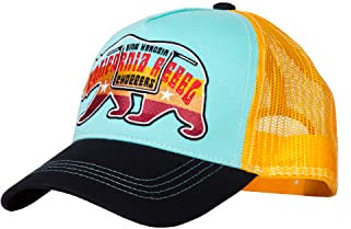 King Kerosin Herren Trucker Cap | Frontstickerei | Baseballcap | Vintage | Retro | Snapback | Mesh California Rebel