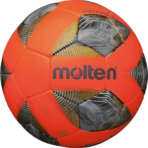 Molten 1710 Vantaggio Football | Superior Training Practice Ball | Extra Durable PU/PVC Cover For Multi-Surface Play | Size 3 - For Boys and Girls Aged 6 to 9 | Fluorescent Orange