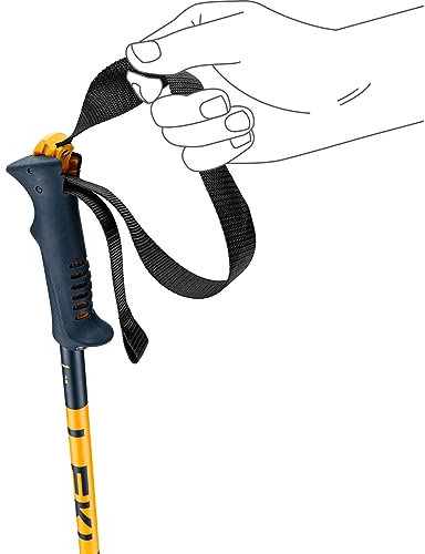 LEKI Kinder Spitfire Lite Skistöcke, Denimblue-aegeanblue-Mustard, 105CM