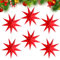 CZMAO 6 Pezzi Stelle di Carta per Decorazioni natalizie 30 cm Stelle di Carta Natalizia Stelle da Appendere per Finestre Avvento Albero di Natale