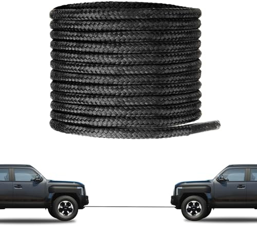 NDTEZUGT Cordones Irrompibles para Botas, Cordones Redondos de Trabajo Resistentes, Cuerdas de Repuesto para Zapatos, Más Fuertes que el Acero o el Kevlar (Negro 140cm)