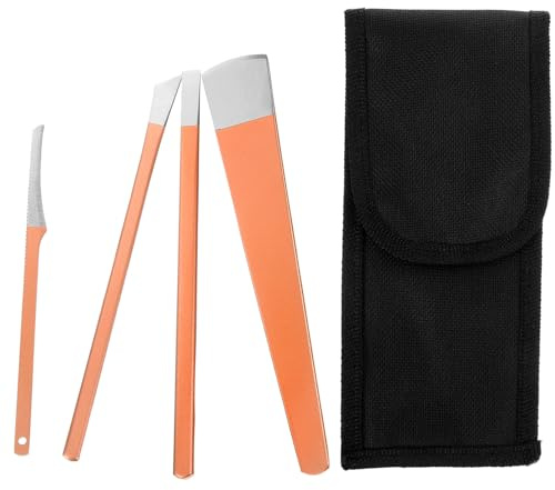 Ipetboom Strumenti Pedicure Coltelli per Cuticole Rifinitura Piedi Inossidabile Portatile Cura Mani Professionale Familiare