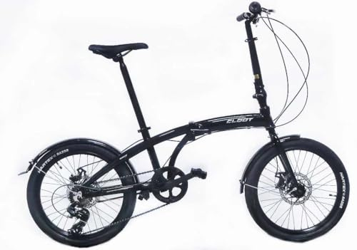 Bicicleta Plegable Iconic Luz Disc 20 Urbana Ligera 6 Velocidades Cuadro Aluminio Ligero Portatil Manillar Telescopico Ajustable Sillin Ergonomico Frenos Disco Diseño Español Hombre Mujer 1.60-1.85m