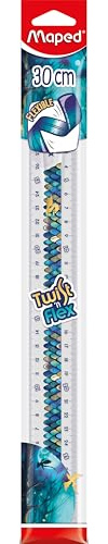 Maped - Règle 30 cm Twist'N Flex Dragon - Incassable - Souple et Flexible