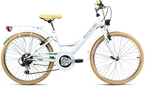 KS Cycling Kinderfahrrad 24'' Toscana weiß 6 Gänge RH 36 cm
