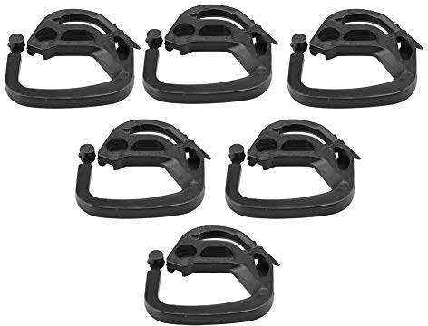 OUKENS Clips en Plastique pour Toile d'ombrage, Crochets de Suspension en Plastique pour Filet d'ombrage 100 pièces, Pinces en Plastique pour Tente Clips de Tente Pinces à Bâche Clips de Fixation