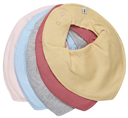 Pippi Unisex baby triangel haklapp, Barock ros, one size