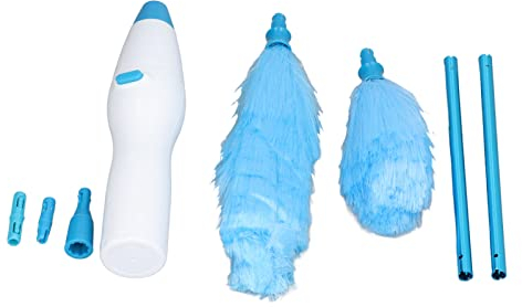 Elektrische Staubbürste, Staubwedel, drehbar, einziehbar, waschbar, praktisch, 360 Grad drehbar, für Möbel