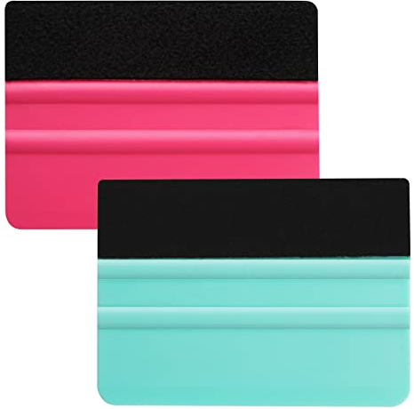 Rakel für Folie 2 Stück Folienrakel Rakel mit Filzkante Folierungs Werkzeug von Fliesenaufklebern, Autofolien, Schutzfolien, Möbelfolien, Wandtattoos