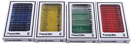 Mikroskop-Zubehör, ein Set aus Kunststoff, vorbereitete Mikroskop-Objektträger, 48 Stück, Haltbarkeit und zuverlässige Leistung