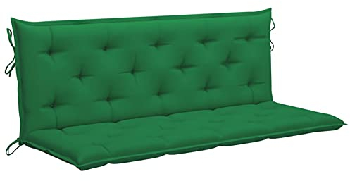 Generisch Auflage für Hollywoodschaukel & Gartenbank, Gartenschaukelauflage, Bankauflage, Bankauflage, Sitzkissen, Grün, 150 cm Stoff