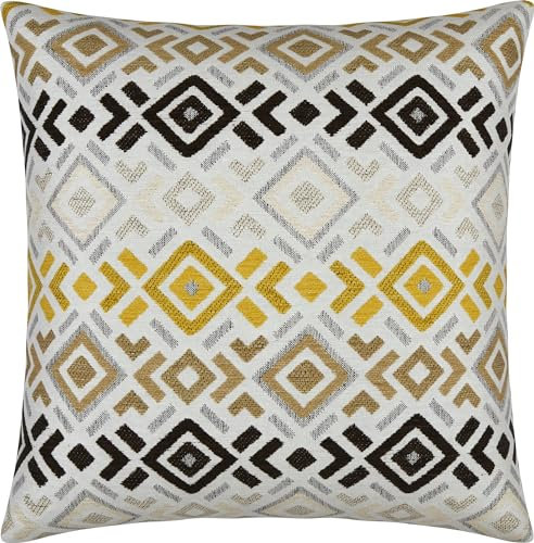 Erwin Müller Kissenhülle York Boho Chenille Curry Größe 50x50 cm