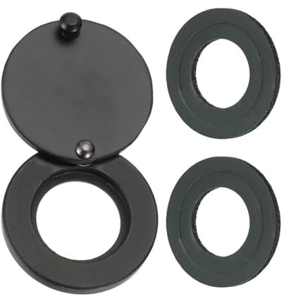 KGDUYC Couvercle de Judas, Peephole Cover avec Outil d'Installation Auto-Adhésif Couvercle de Judas pour Porte d'Appartement Protecteur de Judas Couvercles de Judas pour Hôtel Maison - Noir