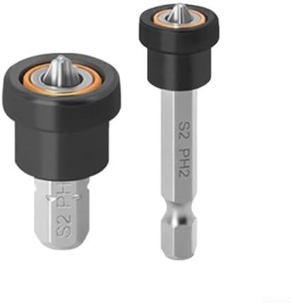 Bohrmaschinen-Zubehör, magnetischer Kreuzschlitz-Schraubendreher-Bithalter für Gipskarton-Anwendungen (2 Stück)