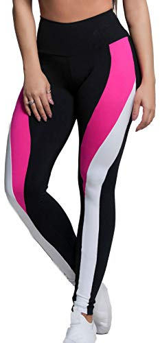 Leggings deportivos para mujer, cintura alta, leggins para mujer, color negro, pantalones largos de yoga, pantalones de yoga, elásticos, estampados, bloques de color, leggins, pantalones milagrosos