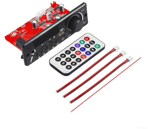 Yuanpgky Scheda di decodifica MP3 Dual 80W Uscita Auricolare Microfono Supporto Interfaccia USB Radio FM Riproduzione Registrazione TF Card Compatibile