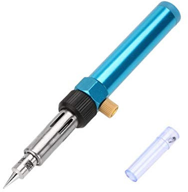 Outletdel ocio Soldador soplete a Gas butano. Potencia 70-100w. Regulable 200-450 Grados. con Punta Fina de Precision