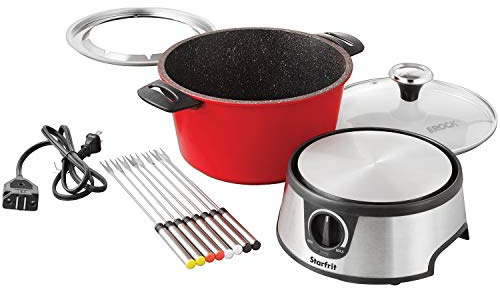 Starfrit The Rock by Starfrit T024704 - Set elettrico per fonduta, 3,2 litri, taglia unica, colore: nero