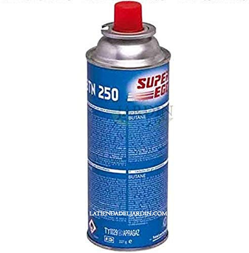 Suinga Cartuchos Gas Butano SuperEgo 220g para Camping, Hornillos y Quemadores – Bombonas Recargables, azul