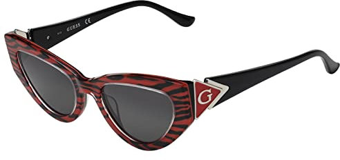 Guess Sonnenbrillen (GU-7649-S 99A) rot gestreift - schwarz - grau
