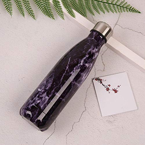 SAGIUSDM Water Bottle Vacuum Flask Stainless Steel Double Wall Vacuum Insulated Thermos 500ML Cola Chilly Bottle Leak-Proof Creative Gift,N4