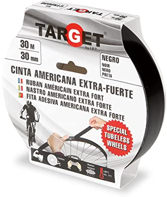 TARGET CTN3030 - Tubeless-Band - 30 m x 30 mm - Fahrräder - Schwarz - Räder - Felgen - MTB