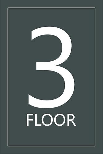 3rd floor, grey informational sign - 1mm flexible Plastic sign (200mm x 150mm)