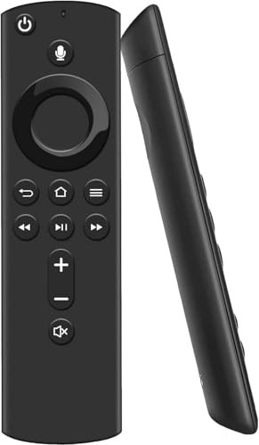 Replacement Voice Remote (2rd Gen) Fit for TV Remote (4k, 2nd Gen,3rd Gen, Lite), and fit for Smart TVs Cube (1st Gen and Later) with 4 Shortcut Keys, Pioneer/Insignia Smart TV