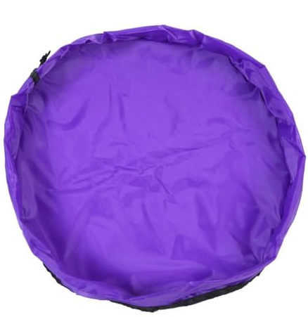 Wisafory Spielzeug Aufbewahrung Sack Aufbewahrungstasche für Spielzeug Kinder Spieldecke Aufräumsack Spielsack Aufbewahrung Teppich Kinderspielzeug Aufbewahrungsbeutel Violett Durchmesser 0.5m
