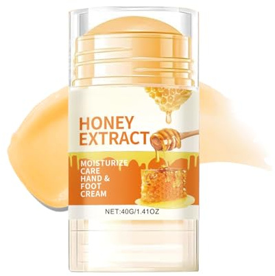 Honey Foot Cream for Very Dry Hands & Feet - Foot Cream with Mineral Oil, Honey, Coconut Oil, Shea Butter-Athletes Foot for Cracked Heels & Dry Skin Relief-Skin Care Hands & Feet